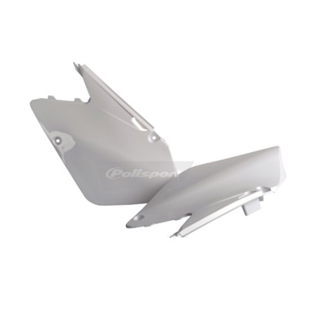 Suzuki RM125, RM250 - Side Panels White - 2001-08 Models POLISPORT