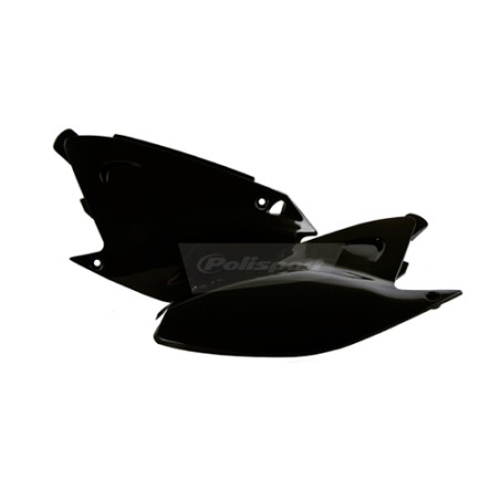 Kawasaki KX 125,KX 250 - Side Panels Black for MX  - 2003-08 Models POLISPORT