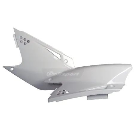 TAPAS LATERALES POLISPORT  KX250F (06-08) Blanco