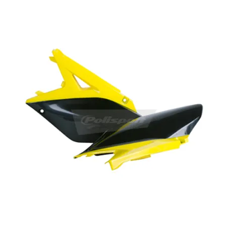 TAPAS LATERALES POLISPORT  RMZ250 (10-18) Amarillo RM01/Negro