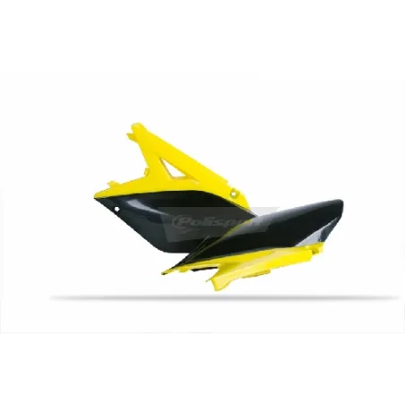 TAPAS LATERALES POLISPORT  RMZ250 (10-18) Negro/Amarillo RM01