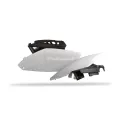 Yamaha YZ250F - Side Panels White/Black - 2010-13 Models POLISPORT