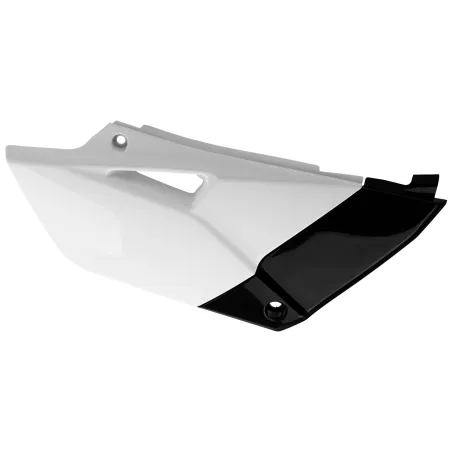 Yamaha YZ85 - Side Panels White/Black - 2015-20 Models POLISPORT