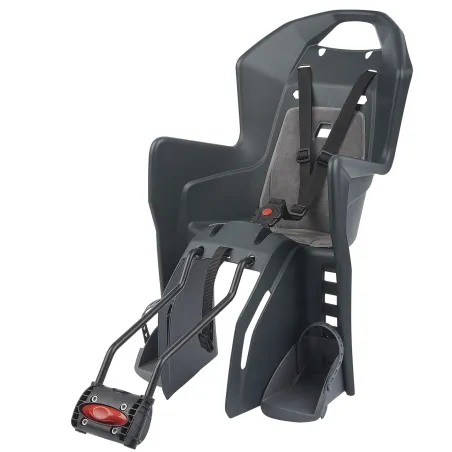 Koolah - Child Bicycle Seat for Small Frames and 29Ers Dark Grey POLISPORT