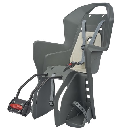 Koolah FF - Child Bicycle Seat for Bicycle Frames Grey POLISPORT