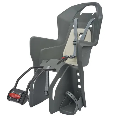 Koolah FF - Child Bicycle Seat for Bicycle Frames Grey POLISPORT