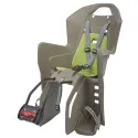 Koolah FF - Child Bicycle Seat for Frames Brown and Green POLISPORT