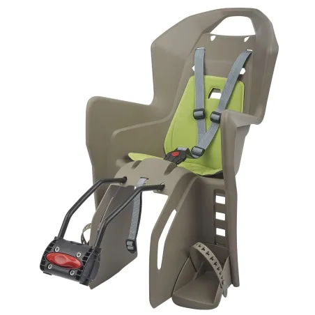 Koolah FF - Child Bicycle Seat for Frames Brown and Green POLISPORT
