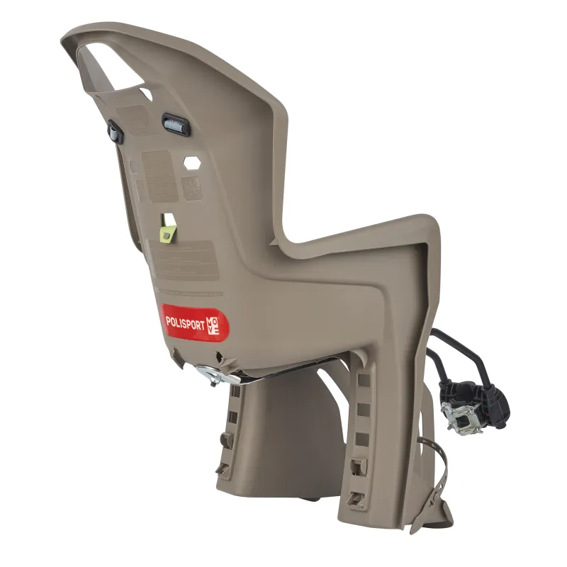 Koolah FF - Child Bicycle Seat for Frames Brown and Green POLISPORT