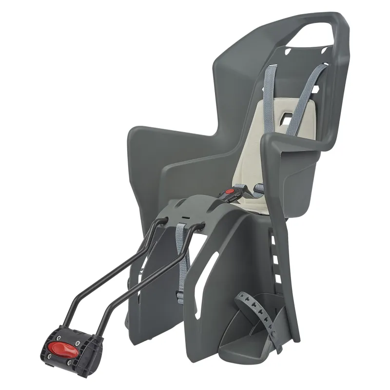 Koolah - Child Bicycle Seat for Small Frames and 29Ers Grey and Cream POLISPORT