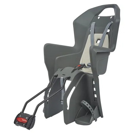 Koolah - Child Bicycle Seat for Small Frames and 29Ers Grey and Cream POLISPORT