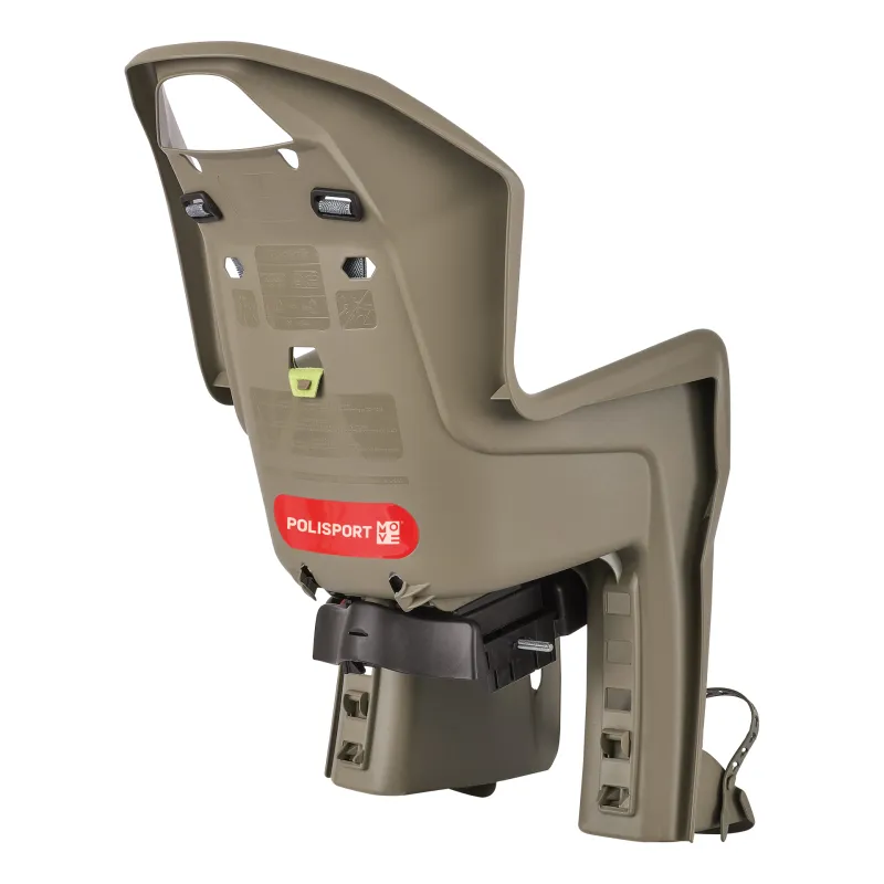 Koolah CFS - Child Bicycle Seat for Carriers Brown and Green POLISPORT