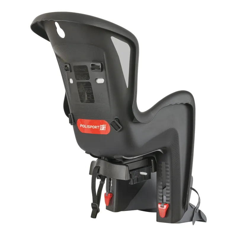 Bilby Maxi CFS - Child Bicycle Seat Black for Luggage Carriers POLISPORT