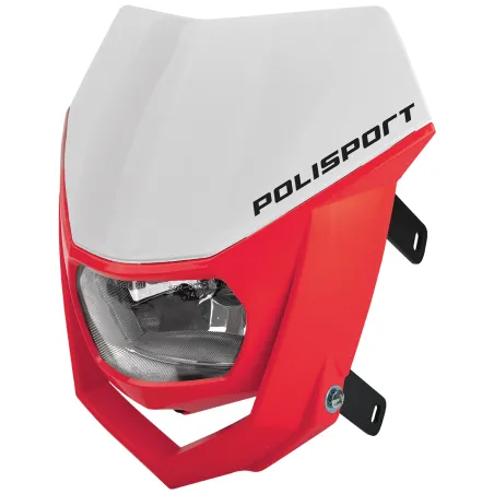 PORTAFAROS HALO POLISPORT  Blanco/Rojo CR04
