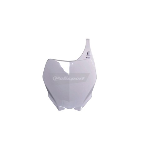 Yamaha YZ250F, YZ450F - Front Number Plate White - 2006-09 Models POLISPORT