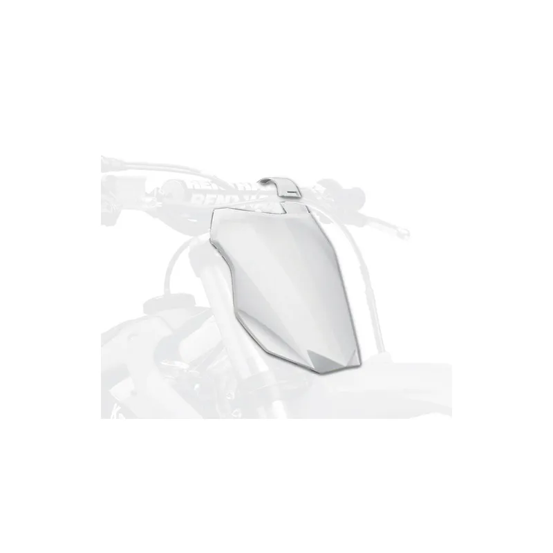 Kawasaki KX 125,KX 250 - Porta-Número Frontal Branco - Modelos 1996-02 POLISPORT