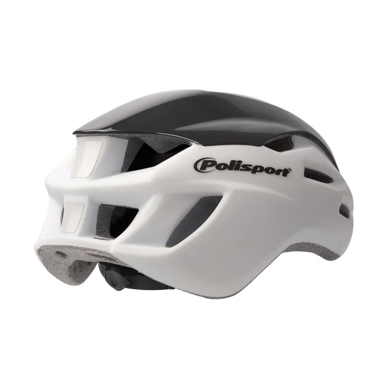 CASCO POLISPORT AERO R Blanco Mate/Negro/Amarillo Flúor