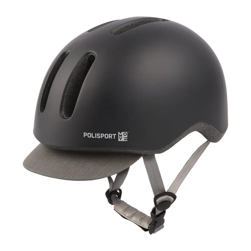 CASCO POLISPORT COMMUTER Negro Mate/Gris