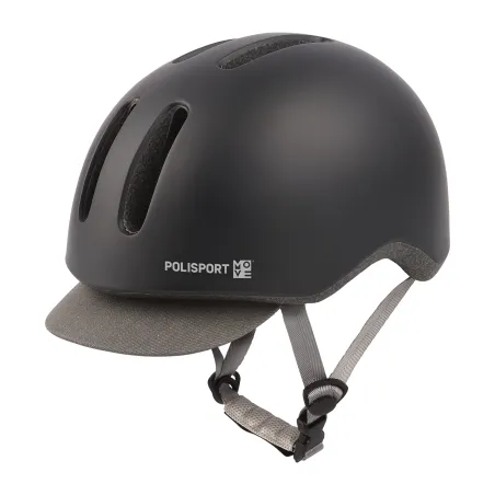 CASCO POLISPORT COMMUTER Negro Mate/Gris