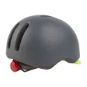 CASCO POLISPORT COMMUTER Gris Oscuro Mate/Amarillo Fluor