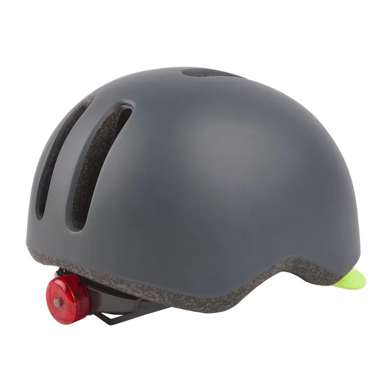 CASCO POLISPORT COMMUTER Gris Oscuro Mate/Amarillo Fluor