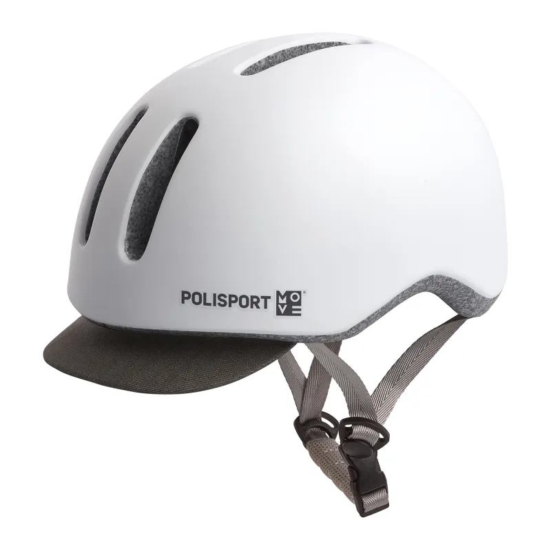 CASCO POLISPORT COMMUTER Blanco Mate/Gris