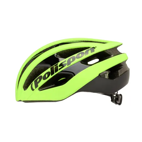 Light Pro - Cycling Helmet for Road Use Yellow Flo - M Size POLISPORT