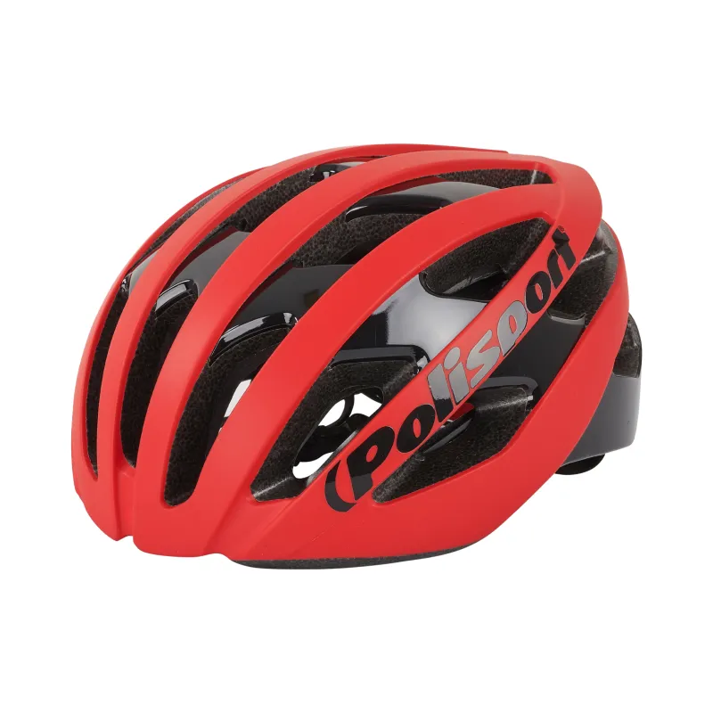 Light Pro - Cycling Helmet for Road Use Red - L Size POLISPORT