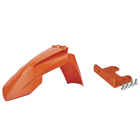 KIT GUARDABARRO POLISPORT  DELANTERO KTM + ADAPTADOR SX/SX-F(07-12) EXC/EXC-F(08-13) Naranja KTM 16