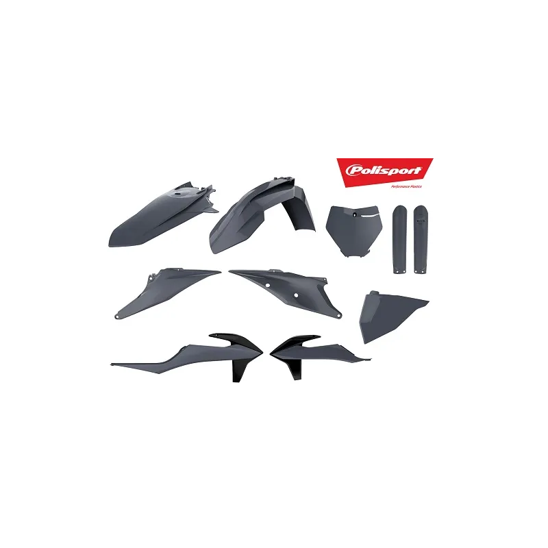KTM SX,SX-F XC,XC-F - Replica Plastic Kit Nardo Grey - 2019-22 Models POLISPORT