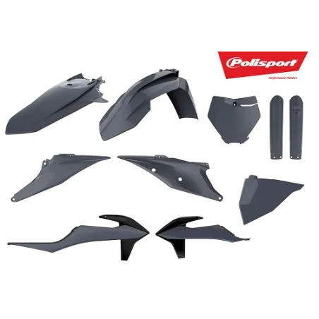 KTM SX,SX-F XC,XC-F - Replica Plastic Kit Nardo Grey - 2019-22 Models POLISPORT