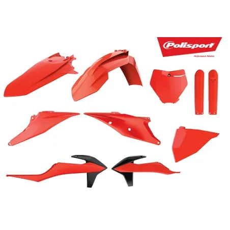 KTM SX,SX-F XC,XC-F - Replica Plastic Kit Flo Orange - 2019-22 Models POLISPORT