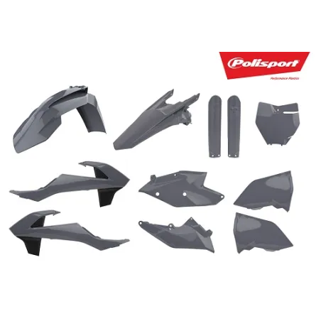 KTM SX,SX-F XC,XC-F - Replica Plastic Kit Nardo Grey - 2016-18 Models POLISPORT