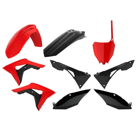 Honda CRF450R - MX Plastic Kit Red,Black - 2017-20 Models POLISPORT
