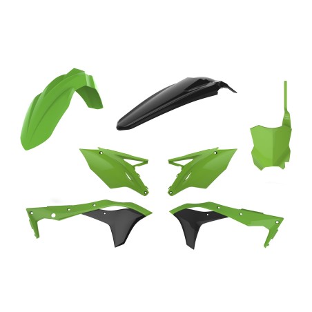 KIT MX POLISPORT  KAWASAKI KX250F (17-20) Verde 05/Negro