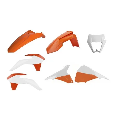 KIT RESTYLING POLISPORT  ENDURO KTM EXC/EXC-F (14-16) OEM Guardabarros delantero/Portafaros (17-19)