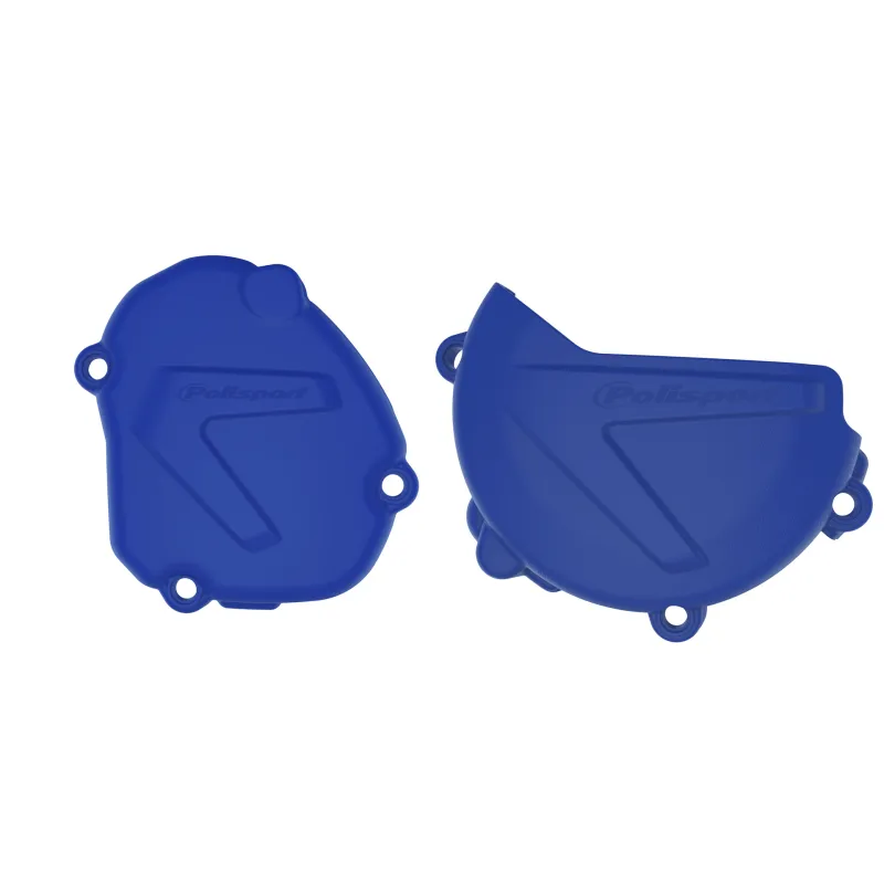 Yamaha YZ125 - Kit de Proteção de Tampa de Embraiagem e Ignição Azul - Modelos 2008-22 POLISPORT