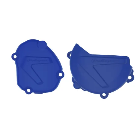 Yamaha YZ125 - Kit de Proteção de Tampa de Embraiagem e Ignição Azul - Modelos 2008-22 POLISPORT