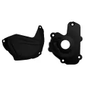 KIT PROTECTOR POLISPORT  TAPA EMBRAGUE + ENCENDIDO KX250F (13-16) Negro