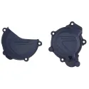 KIT PROTECTOR POLISPORT  TAPA EMBRAGUE + ENCENDIDO HUSQVARNA TC125 (16-18) Azul