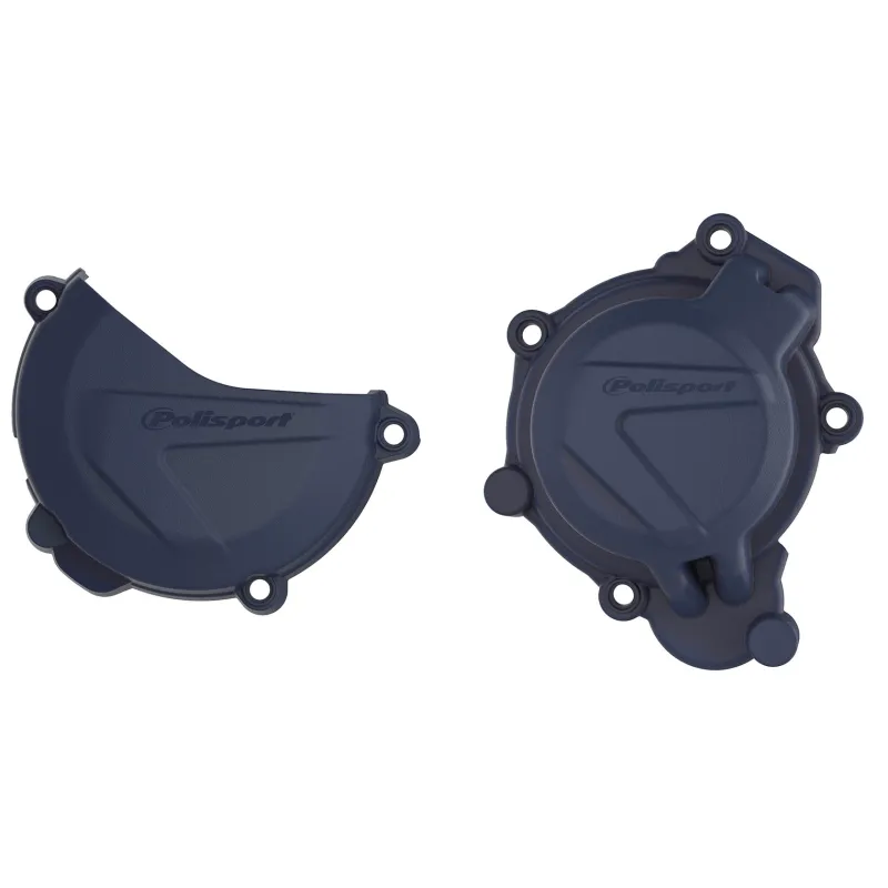 KIT PROTECTOR POLISPORT  TAPA EMBRAGUE + ENCENDIDO HUSQVARNA TC125 (16-18) Azul