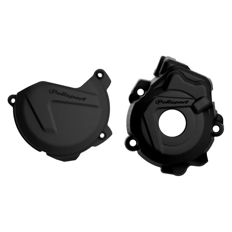 Husqvarna FC250/350 - Kit de Proteção de Tampa de Embraiagem e Ignição Azul - Modelos 2014-15 POLISPORT