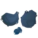 KIT PROTECTOR POLISPORT  TAPA EMBRAGUE + ENCENDIDO + BOMBA AGUA HUSQVARNA FE450/501 (17-23) Azul