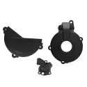 KIT PROTECTOR POLISPORT  TAPA EMBRAGUE + ENCENDIDO + BOMBA AGUA SHERCO SEF250/300 (14-23) Negro