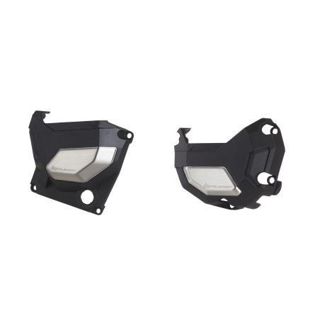 KIT PROTECTOR POLISPORT  TAPA EMBRAGUE + ENCENDIDO Z900 (17-21) Negro