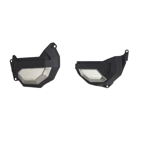 KIT PROTECTOR POLISPORT  TAPA EMBRAGUE + ENCENDIDO AFRICA TWIN 1100L MT (20-) Negro