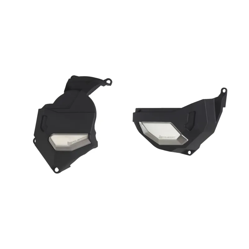 KIT PROTECTOR POLISPORT  TAPA EMBRAGUE + ENCENDIDO AFRICA TWIN 1100L DCT (20-) Negro