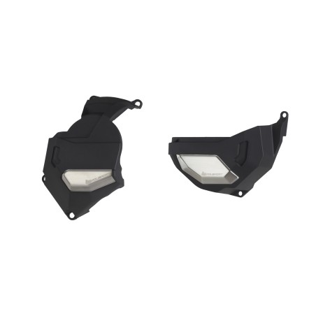 KIT PROTECTOR POLISPORT  TAPA EMBRAGUE + ENCENDIDO AFRICA TWIN 1100L DCT (20-) Negro