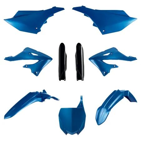 Yamaha YZ125/250 - MX Plastic Kit Blue Metal Flow - 2022 Models POLISPORT