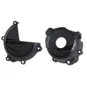 KIT POLISPORT PROTECTOR TAPA EMBRAGUE + ENCENDIDO SUZUKI DRZ400 (00-23) Negro